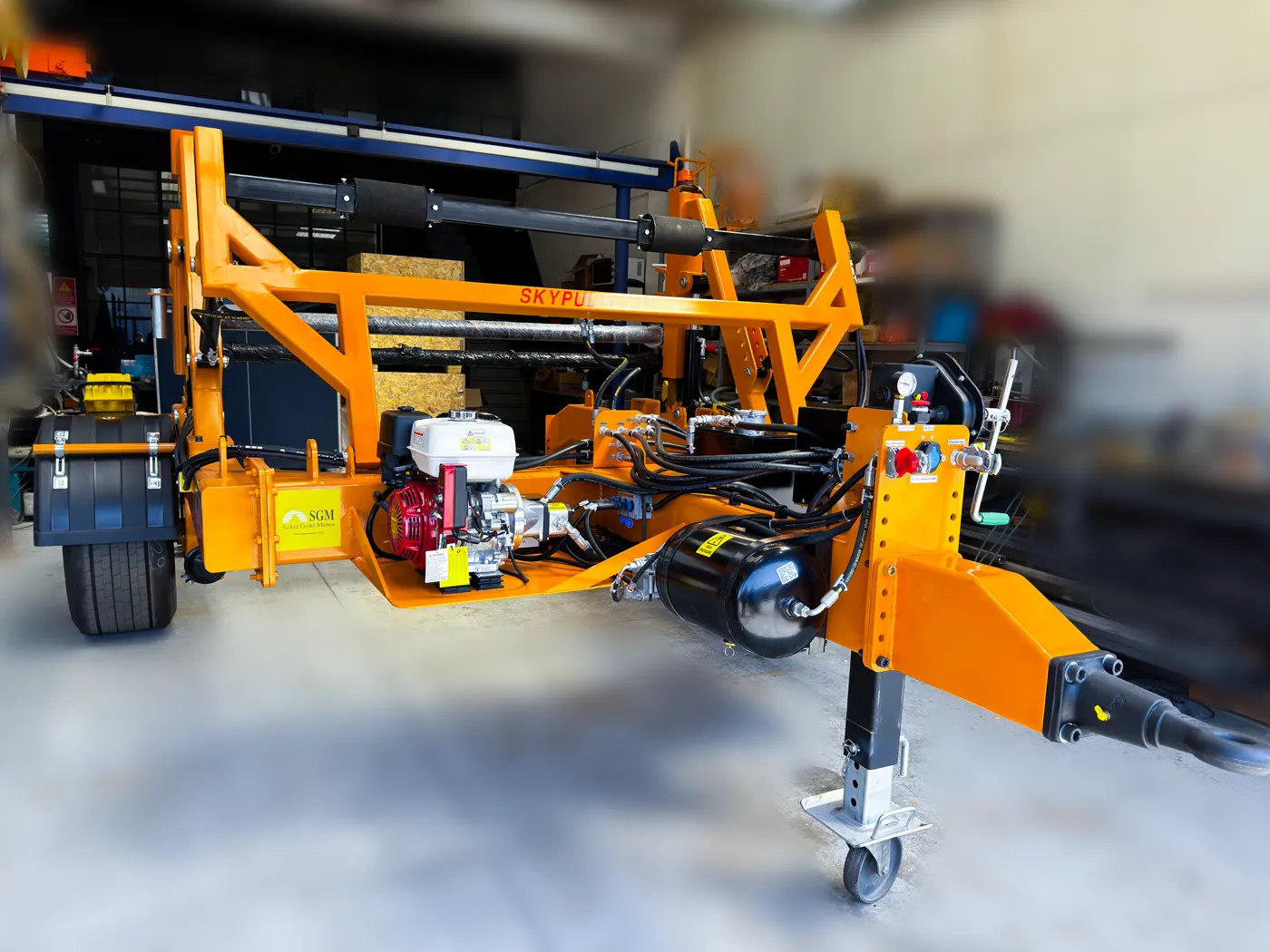 Full Hydraulic Cable Drum Trailer 10 Ton Details