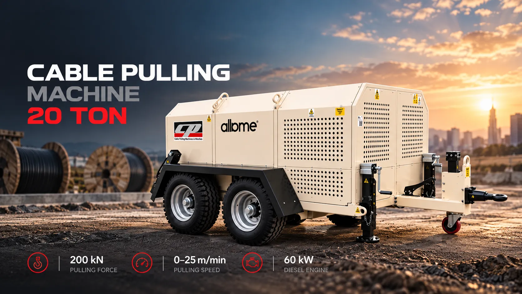 Cable Pulling Machine 20 Ton Banner Home